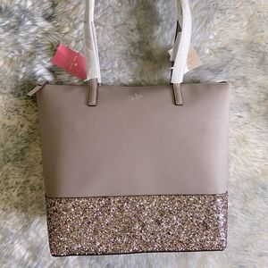 Kate spade Greta court glitter tote